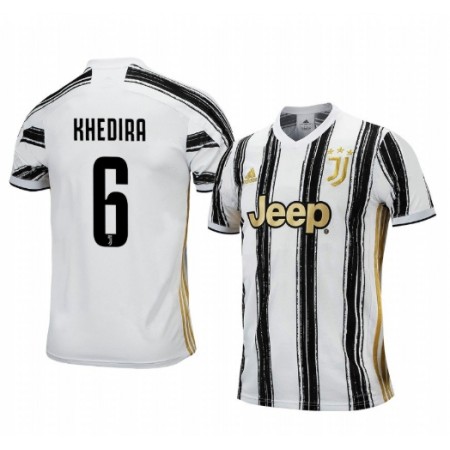 Billiga Fotbollströjor Juventus Sami Khedira 6 Hemma tröja 2020/21 Kortärmad